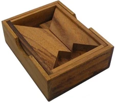 H Letter With Wooden Box - Wooden Puzzle Brain Teaser