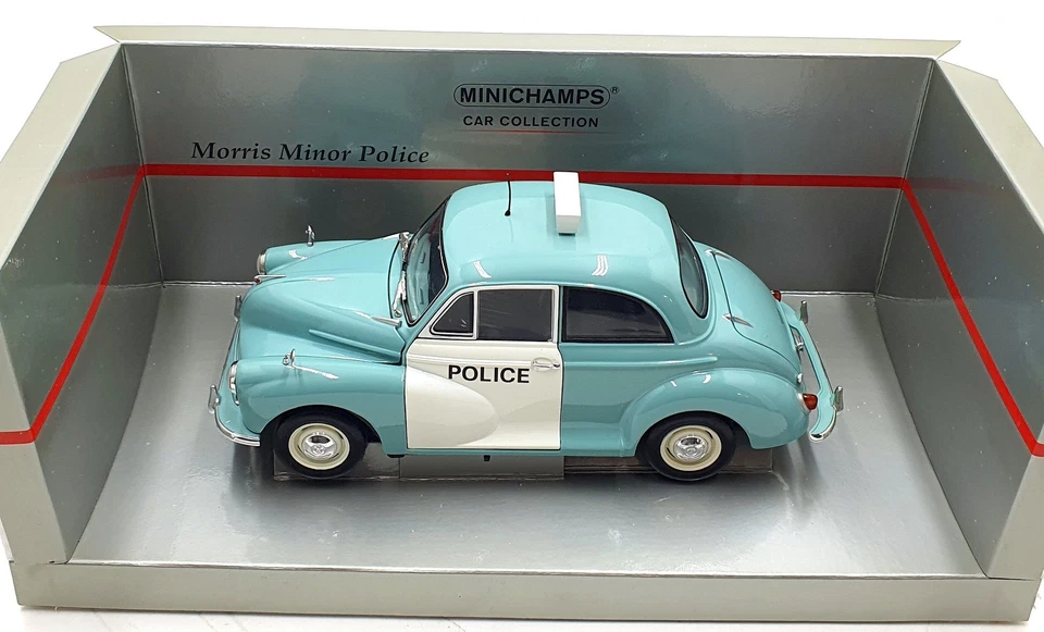 Minichamps 1/18 Scale 150 137090 - Morris Minor Police - Blue/White - Image 4 of 4