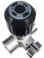 Breathing Air High Pressure Line Valve 1/4" NPT with Bleed 6000 PSI SCBA