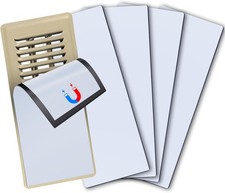 5 Pcs Strong Magnetic Vent Covers, 4x10inch Vent Covers for Home Floor, Pockets