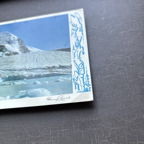 GLACIAR POSTAL 1963 imagen Columbia Icefields vista turística Banff Alberta Canadá - Imagen 2 de 4