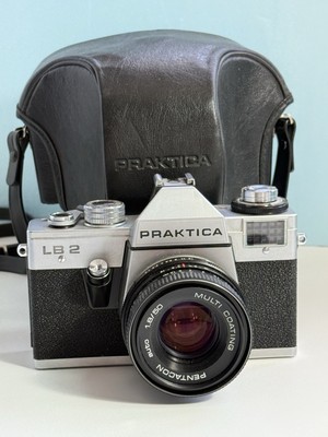 Praktica LB 2 SLR Cámara + Objetivo PENTACON  1,8/50 mm MULTI COATING