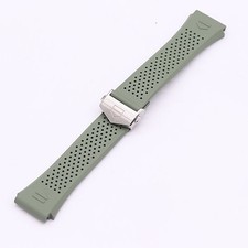 Tag Heuer Watch Rubber Strap Green 22mm Band 22mm Mens Wristwatch Edition
