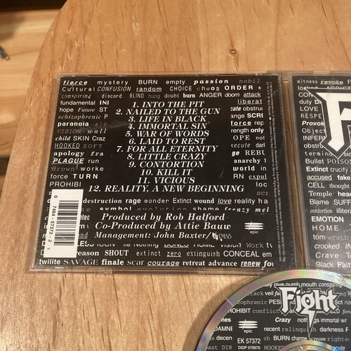 Fight - War Of Words CD 1st US press halford judas priest pantera metallica two - Picture 3 of 5