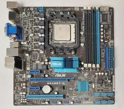 ASUS M4ABBT-M Sockel AM3 retro Mainboard + AMD Athlon II X3 460 + 4GB DDR3 RAM