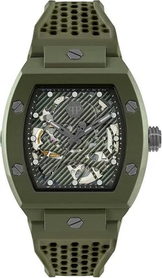 Philipp Plein The Skeleton Ecoceramic PWVBA0223 Mechanisch Herren-Armbanduhr - Bild 1 von 4