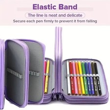 4 Layer Crochet Hook Pouch Empty Knitting Kit Case Sewing Kit Organizer Bag UK