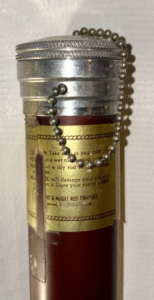 De colección Wright & McGill Granger Deluxe 9 pies caña de bambú caña de mosca de bambú de colección Foto 4 de 4