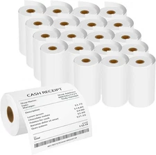 20 Rolls RDM01U5 RD-M01U5 Continuous Paper Label for Brother RJ4030 102mm×29.3m