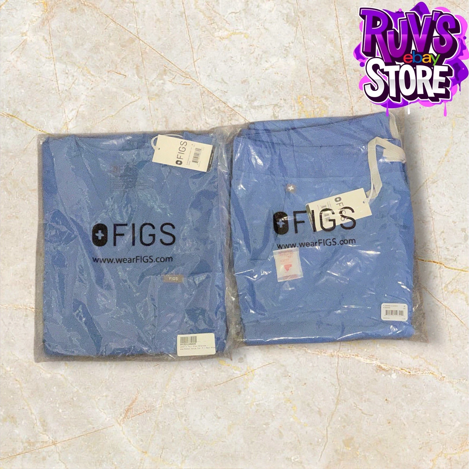 FIGS SET - CEIL BLUE - Catarina Top + Zamora Jogger Pants