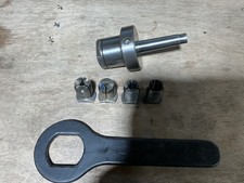 Clarkson small S-type Autolock collet chuck + 2x 6mm, 1x 10mm, 1x 16mm collets