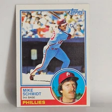 Mike Schmidt Phillies 1983 Topps #300 Baseball Card