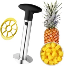 Pineapple Corer Slicer Cutter Peeler Stainless Steel Kitchen Easy Gadget Fruit