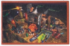 Magic Box Micro Machines Trading Card Construction Site Overhead View Matte RARE