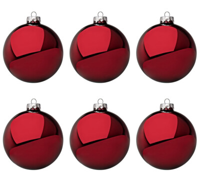 Palline per albero di Natale, colore Rosa decorazioni miste, in PVC