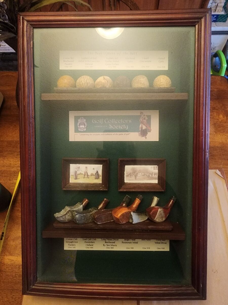 golf collectors society golf box with historyof golf balls golf collectors society golf box with historyof golf balls