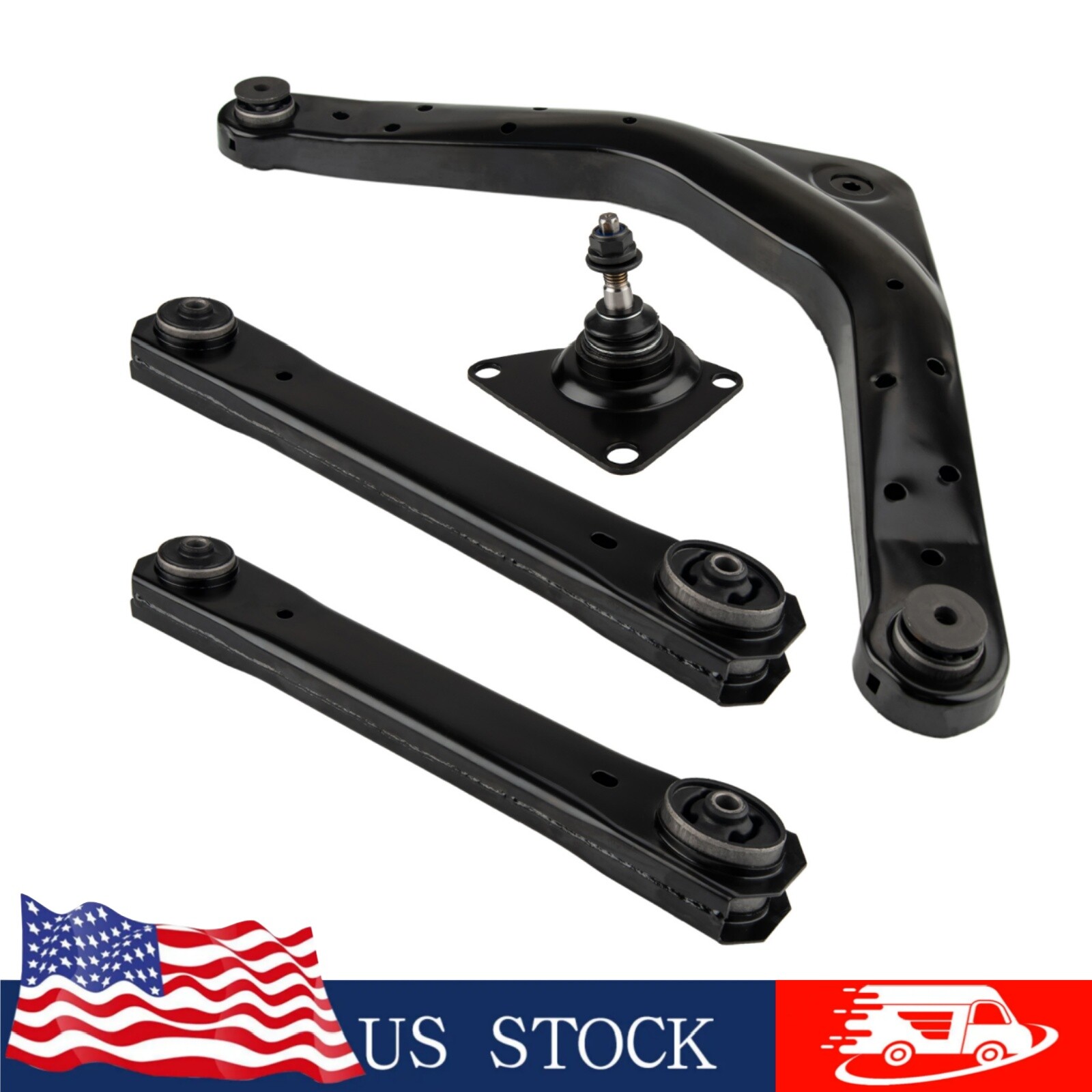 4PCS Rear Upper & Lower Control Arm Ball Joint for 1999-2004 Jeep Grand Cherokee