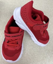 Under Armour red  3024637-600 Toddler Size 5k