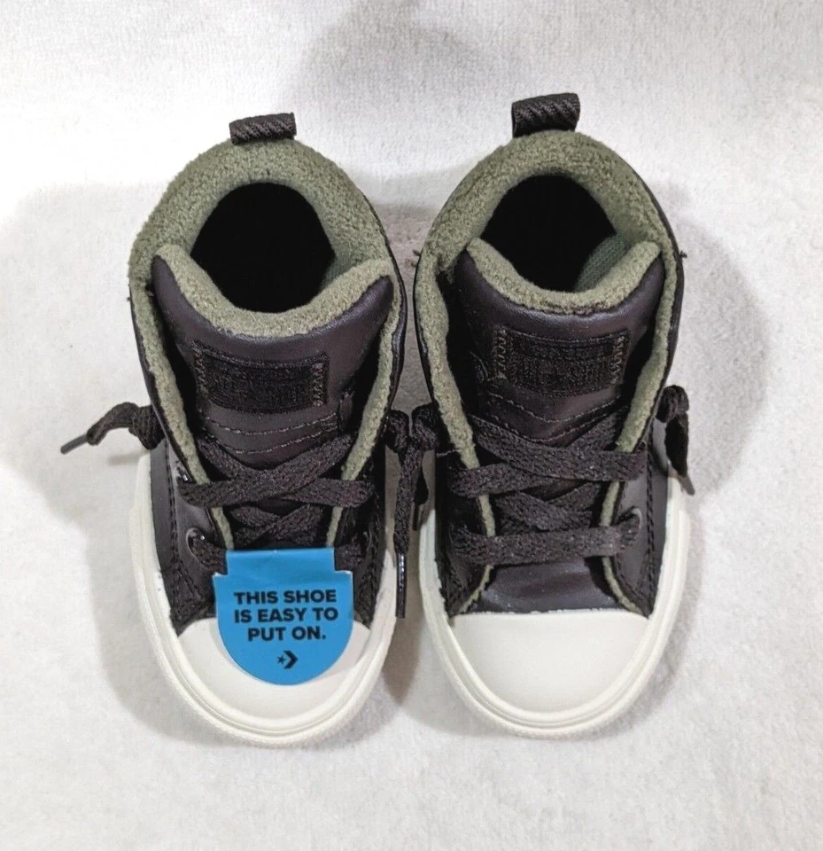 Botas Converse CTAS Street Marrón Medio Top Para Niños Pequeños-Talla 6/7/8/10 NWB A01530C Foto 2 de 4