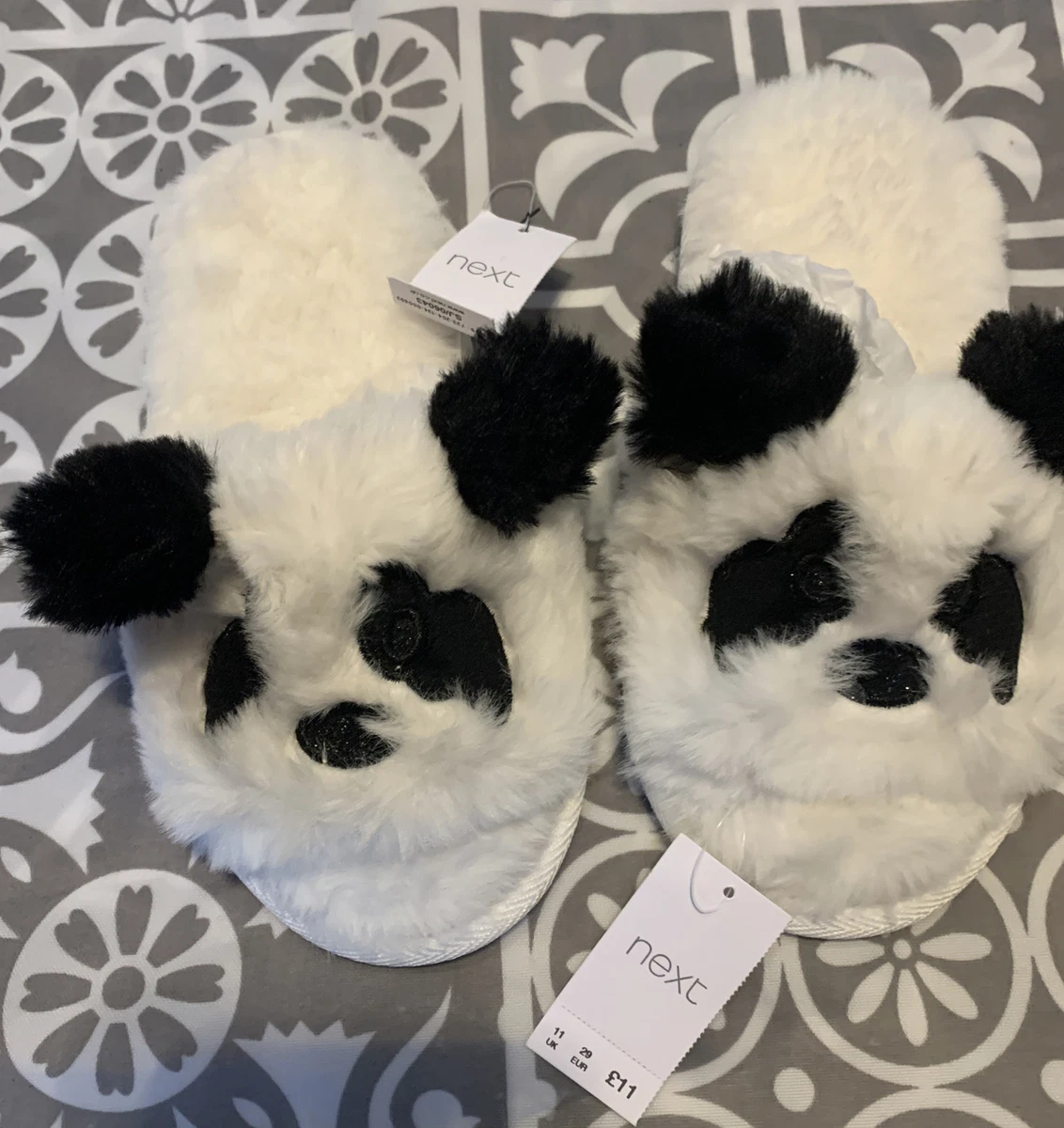 Panda shop slippers next