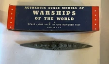 military model German battleship Gneisnau Class 1:1200 Authenticast