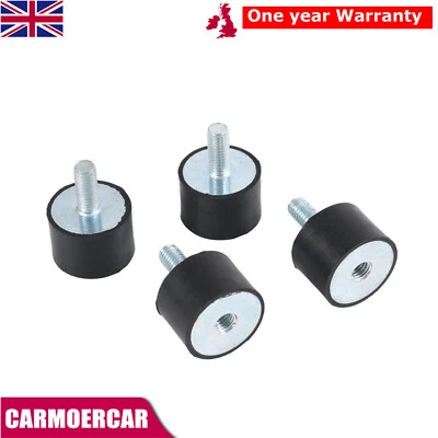 AK-AUTO-CLUB M8 Male Female Anti Vibration Rubber Mount Car Bobbin Isolator Damper 4Pcs