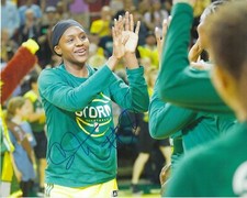 CRYSTAL LANGHORNE Signed 8 x 10 Photo WNBA Basketball SEATTLE STORM Champions