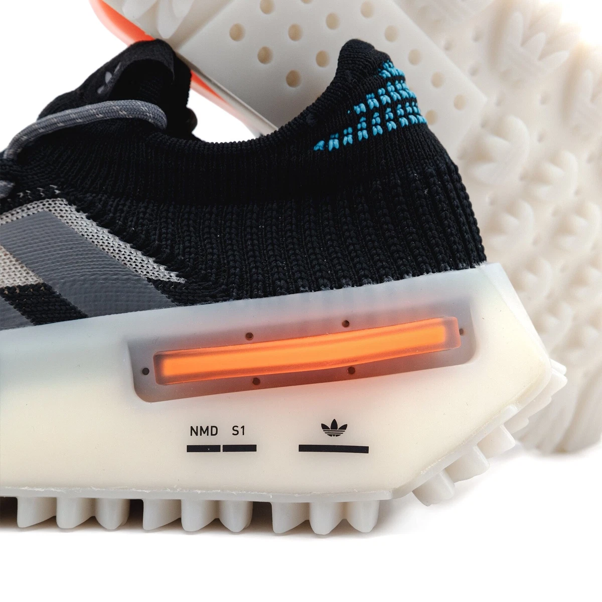 Adidas black nmd cs1 knitted low-top sneakers Clearance