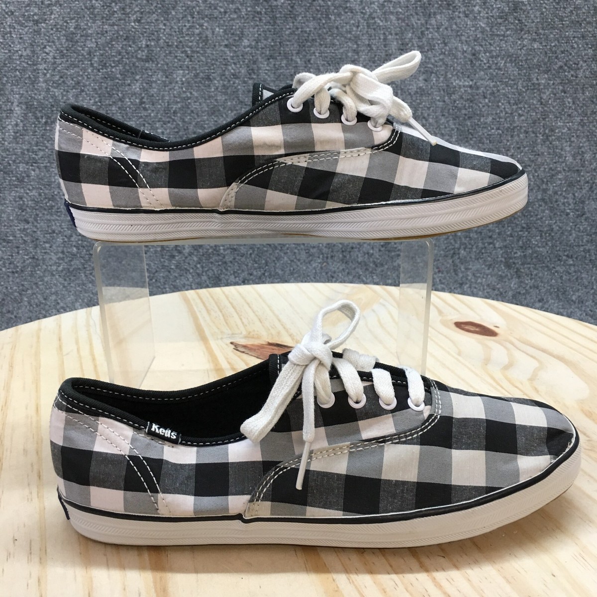 Keds Shoes Womens 6.5 Champion Checkerboard Plaid Sneakers