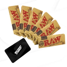 6 Packs RAW Classic 1 1/4 Size Slow Burning Papers