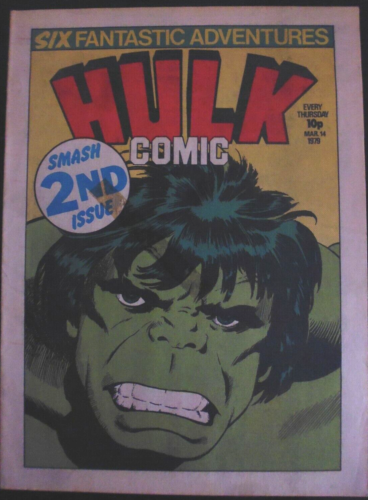 MARVEL UK WEEKLY COMIC : HULK COMIC ISSUE # 2.  MARCH 14th 1979. RARE - Photo 1 sur 1