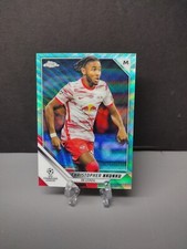 2021-22 Topps UCL Champions Chrome CHRISTOPHER NKUNKU Aqua Wave Refractor 48/199
