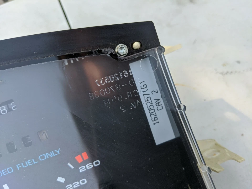 96 Oldsmobile Silhouette Instrument Gauge Cluster Panel GM 16203213 - Image 4 of 4