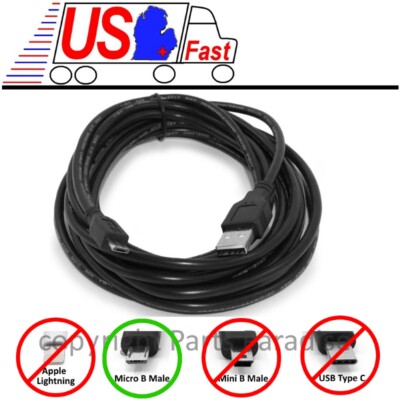 15ft long USB Micro 5pin Digital Camera/Phone/Charger/Sync/Data Cable/Cord/Wire
