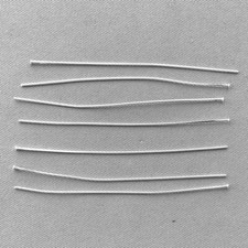 Headpins 2 Inch 24 Gauge 1.25mm Head Shiny Silver Plated Alloy Q100 Per Pkg