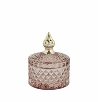 Aufbewahrungsdose 'Miya' Rosa Glas Glasdose Schmuckdose Scandi Lene Bjerre