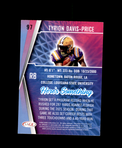 2022 SAGE HIT Football Pick List RC Bears 49ers Steelers Cowboys Bills Steelers - Picture 38 of 212
