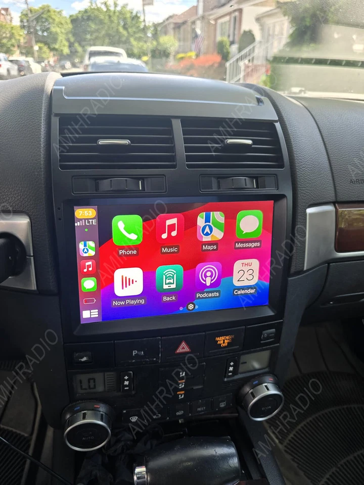 Radio estéreo de coche de 9" para VW Touareg 2003-2010 32G RDS SWC Android 15 Carplay GPS Foto 2 de 4