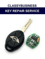 MINI COOPER S ONE 3 button car key repair fix battery replacement service
