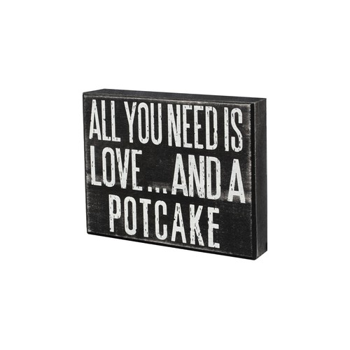 JennyGems Potcake Sign - All You Need is Love and a Potcake Dog - Wooden Sign... - 第 10/10 張圖片