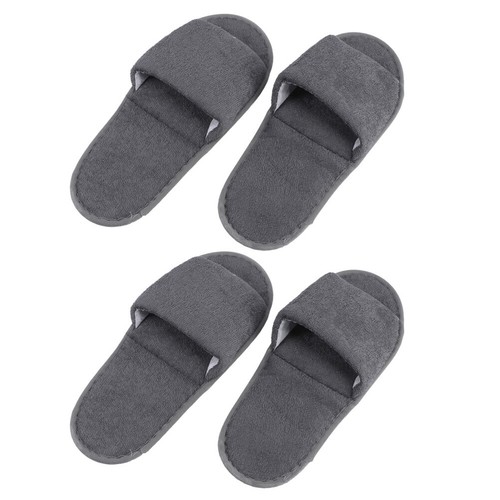 2 Pairs Folding Travel Slippers Portable Slippers Breathable Household Slippers