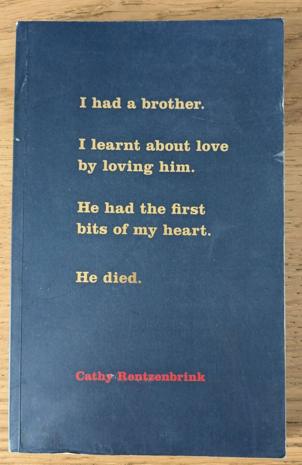 THE LAST ACT OF LOVE by CATHY RENTZENBRINK - PICADOR - *PROOF*