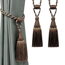 Curtain Tiebacks Handmade Elegant Curtain Tie Backs Holdbacks with Tassel for...