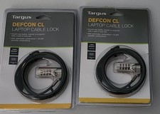 Targus Defcon CL Laptop Combination Cable Lock Lot of Two 2