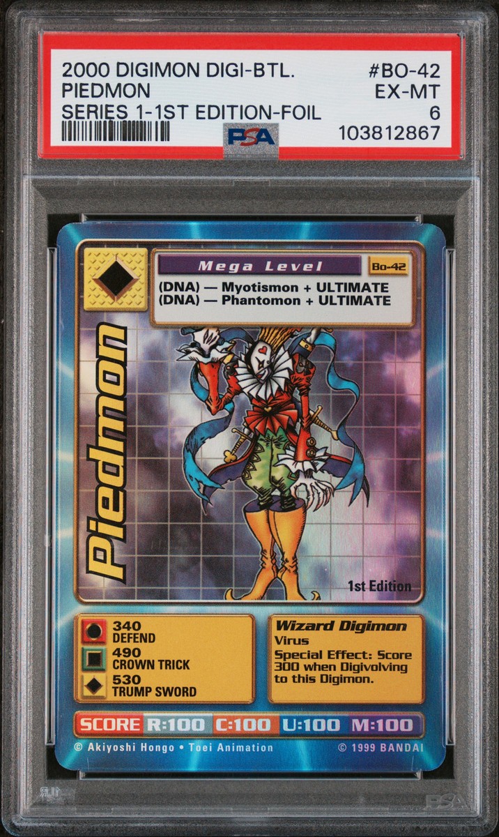 2000 DIGIMON DIGI-BATTLE SER 1 1ST ED-FOIL #BO-42 PIEDMON PSA 6 | eBay