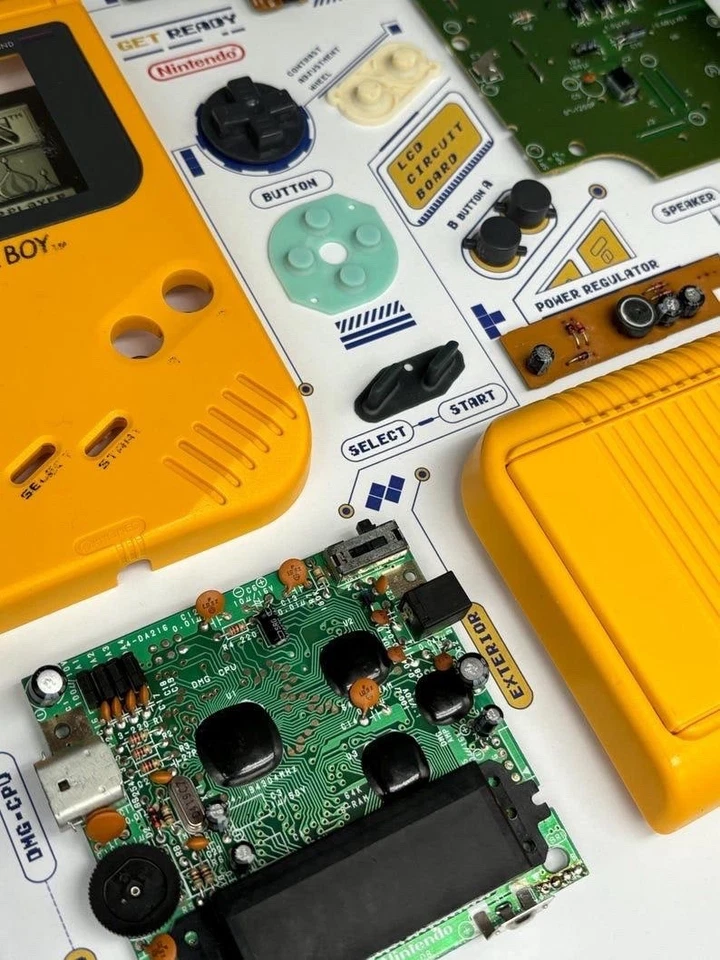 Nintendo Gameboy - Zerlegt – Technik Kunstwerk – Gerahmte Wanddeko - Bild 4 von 4