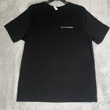 HELLO LAS VEGAS Sphere Graphic Tee Black 2XL Bella+Canvas Souvenir Shirt