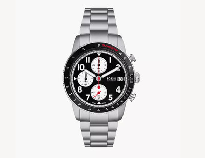 Fossil FS6045 Chronograph Herrenuhr Sport Tourer  Quarzuhr Edelstahlarmband