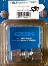 GOK Gas- Verschraubung f. Gasschlauch GL 10 X 10 Frankana Feiko 310/622
