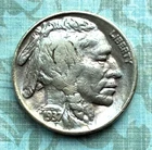 SHINY 1937"P" Mint higher-grade buffalo, FULL horn, "Very Fine" details w/ tones
